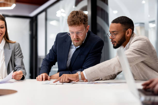 istock Business persons on meeting in the office 2163444839