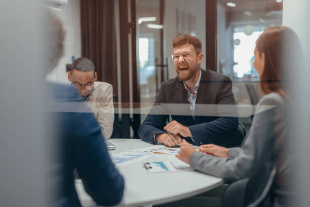 istock Business persons on meeting in the office 2163447591