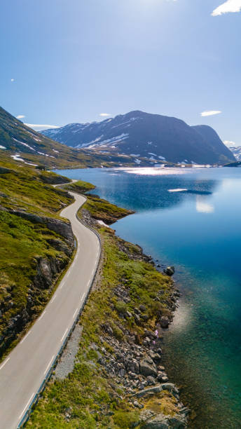 istock Winding Road Through Norwegian Mountains, Langvatnet, Geiranger, Norway 2163448846