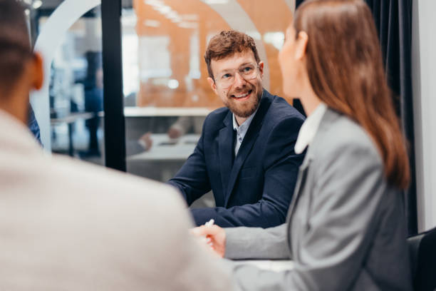 istock Business persons on meeting in the office 2163449782