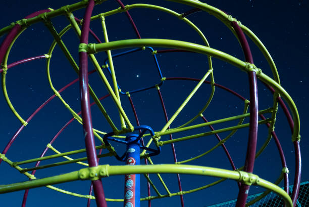 istock Jungle gym and starry night 2163450388
