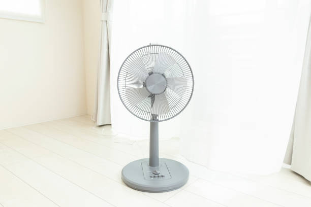 istock A fan placed by the window 2163456953