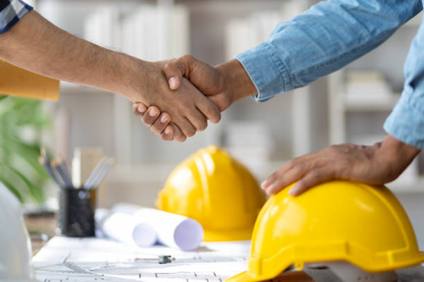 istock Collaboration with colleagues, architects, engineers and contractors. 2163457502