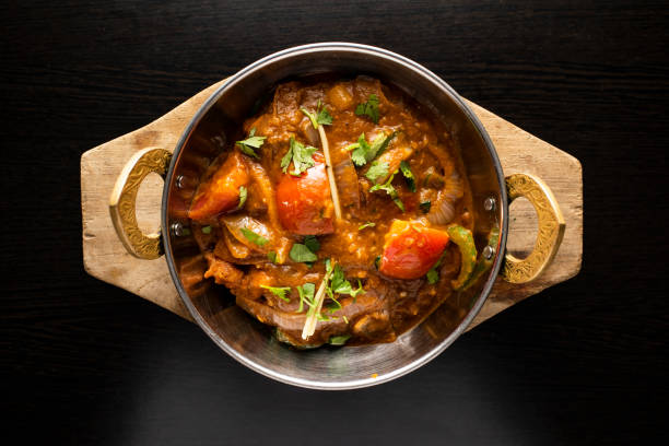 istock Chicken Jalfrezi include tomato, onion, ginger and coriander served in dish isolated dark background top view of indian spices, bangladeshi and pakistani food 2163462942