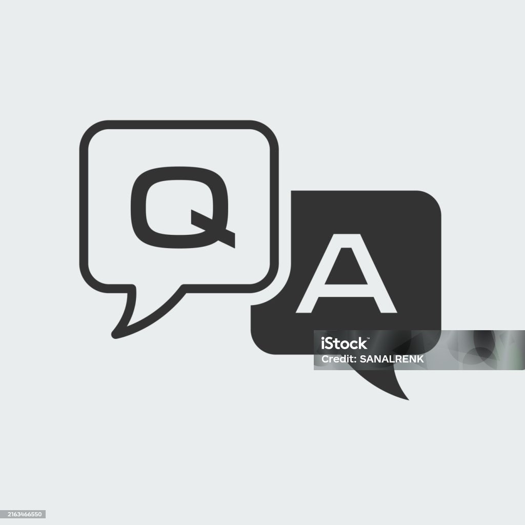 Answer Discussion Question And Answer Discussion Speech Bubble Vector Design Stock ...