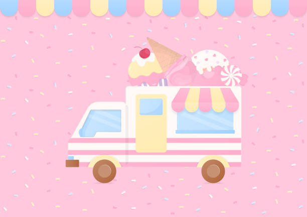 istock Bakery food truck and pastel sugar sprinkles 2163476635