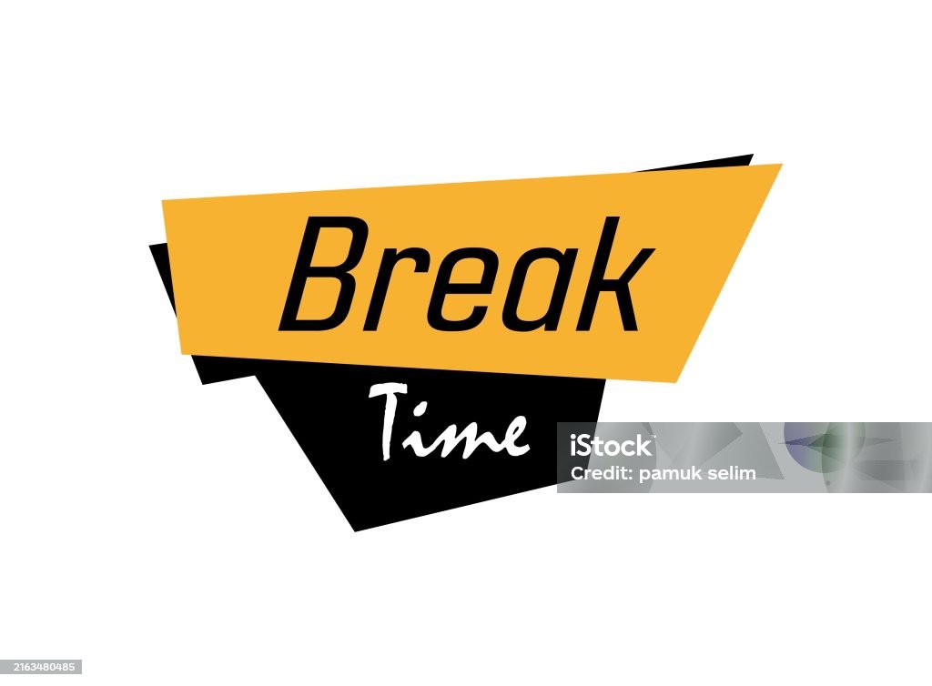 Break Picture Break Time Stock Illustration - Download Image Now - Business, Clock ...
