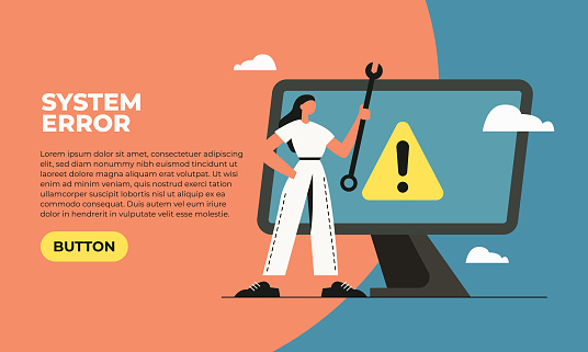 System Generated Issues System Error Technical Issue Resolution It Support Flat Vector ...