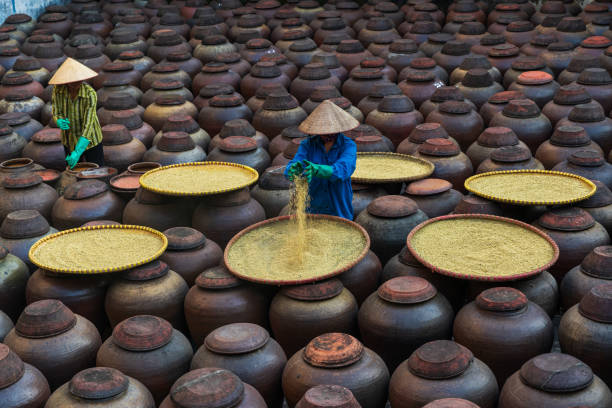 istock Making Ban sauce in Hung Yen 2163489349