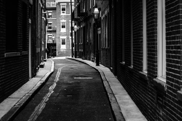 istock Dark alley - Boston, North End 2163489671