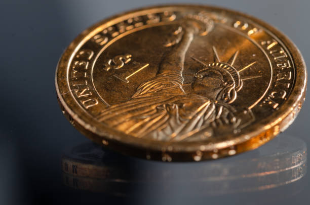 John Quincy Adams coin (back), MacroPhotography.