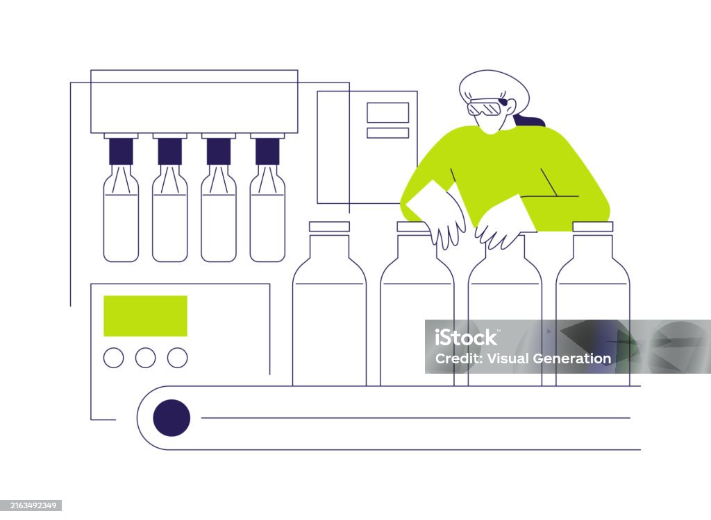Milk Technology Abstract Milk Packing Abstract Concept Vector Illustration Stock Illustration ...