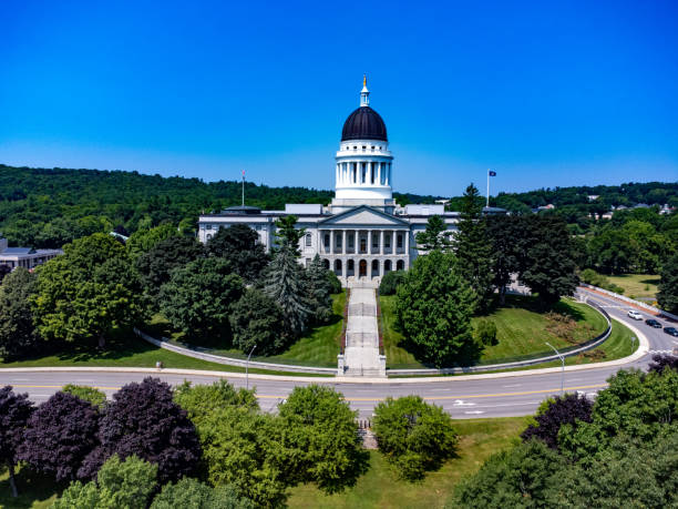 istock Facade of Maine State Capitol 2163493326