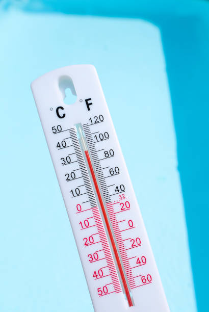 istock 35 Celsius and 95 Fahrenheit degrees on a thermometer 2163493534