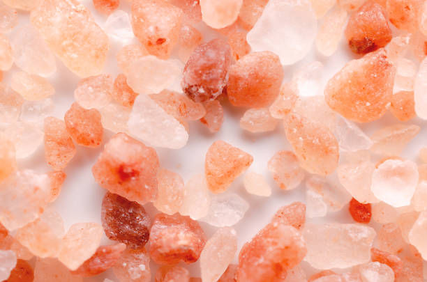 istock Close up of Himalayan pink salt. 2163499716