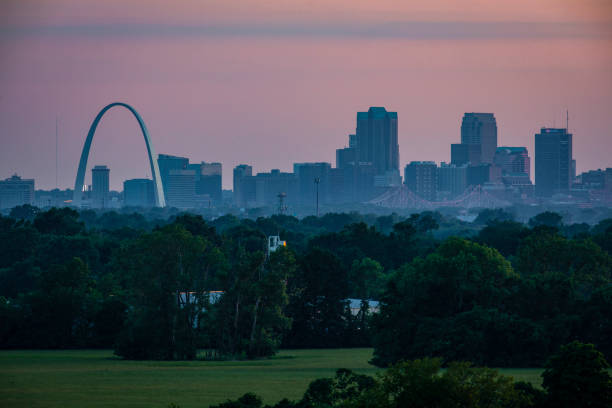 istock St. Louis Skyline at Sunset 2163500108