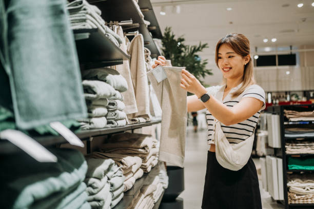 Chic Finds: A Young Asian Woman’s Admiration for Guess Towels