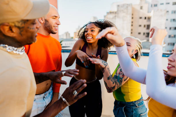 istock LGBTQIA+ Friends dancing at rooftop 2163502669