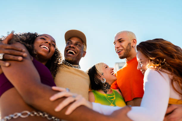 istock LGBTQIA+ friends talking at rooftop 2163503754