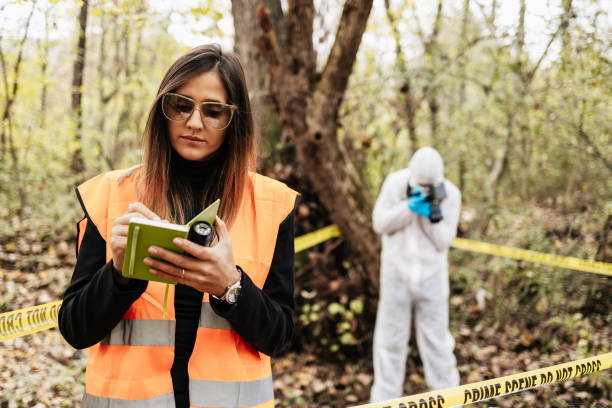 istock Experienced detective working at crime scene 2163504246
