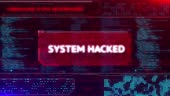 Cyber Crime Hacking Attack System Hacked Alert Computer Network ...