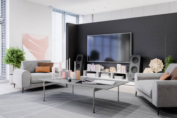 istock Modern open space living room 2163519533