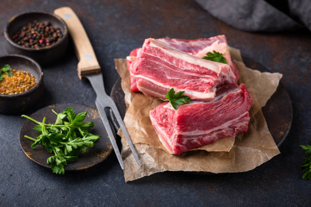 istock Raw uncooked fresh meat ribs 2163526811