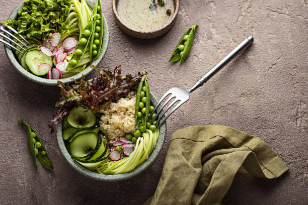 istock Vegan healthy green buddha bowl 2163526839