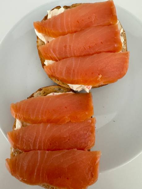istock Bagels with cream cheese and smoked salmon 2163537855