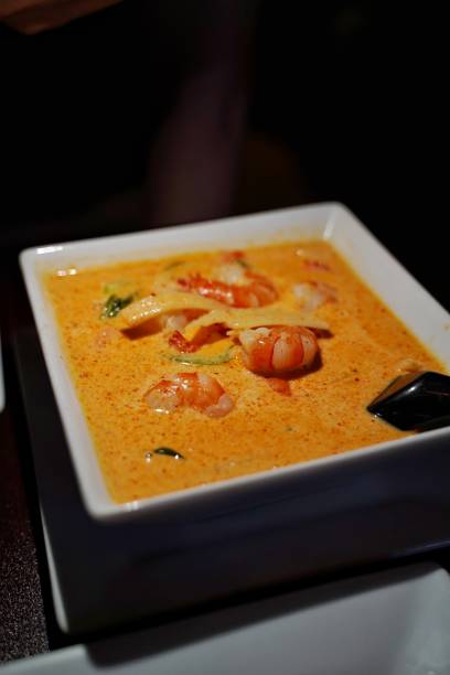 istock Thai food - yellow curry with prawn 2163539014