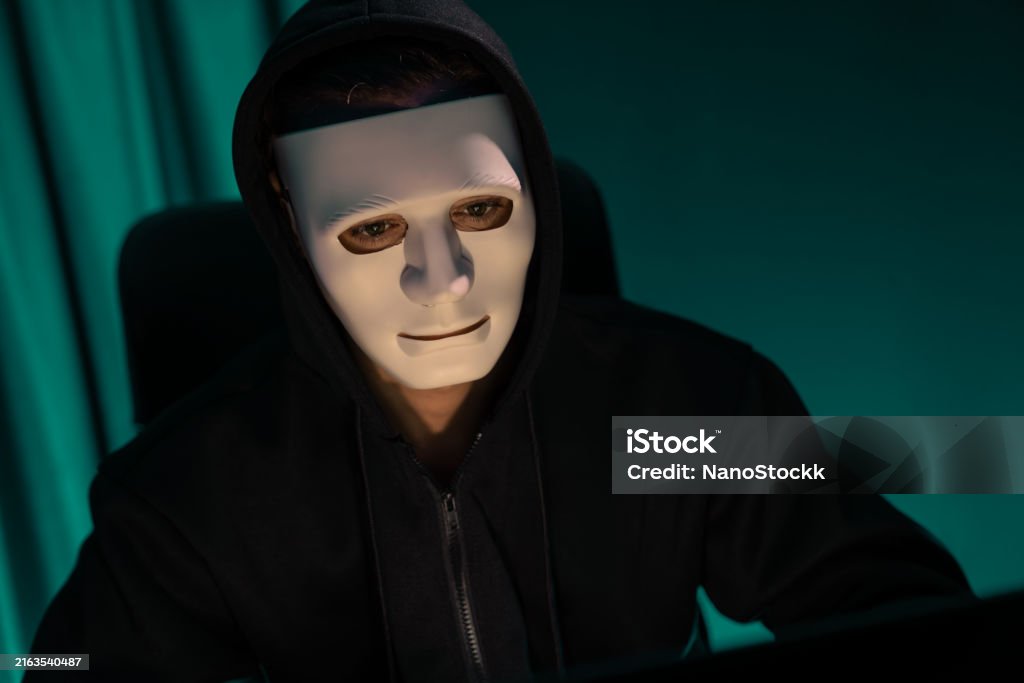 Insecure Using Mask White Criminal Anonymous Mask Installing Coding Password Encryption ...