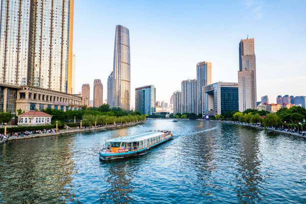 Beautiful Haihe River in Tianjin