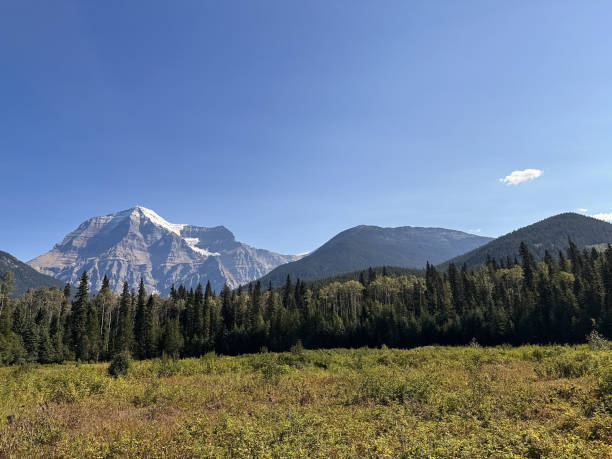 istock Mount Robson, BC, Canada. A mountain landscape with a blue sky. 2163543149