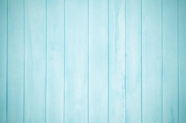 Blue pastel wood planks texture background with vertical natural patterns for design art work and interior or exterior.