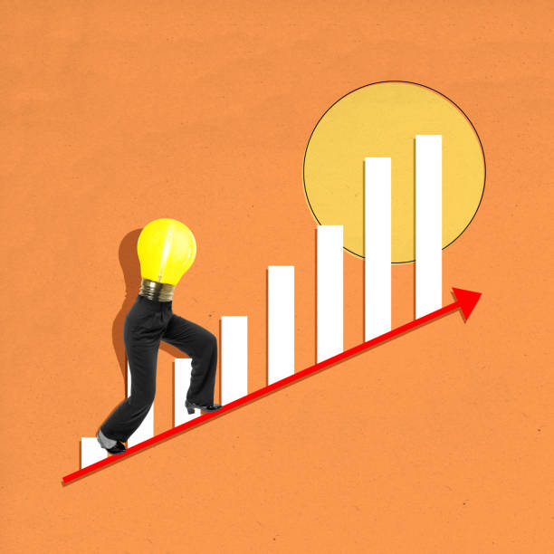 istock A person is pushing a light bulb up a staircase 2163552044