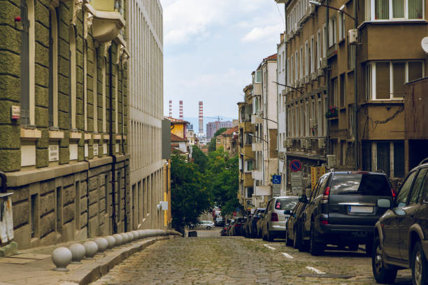 istock Streets of Sofia city in Bulgaria 2163554046