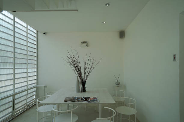 istock Interior dining design and decoration at local boutique residence 2163559076