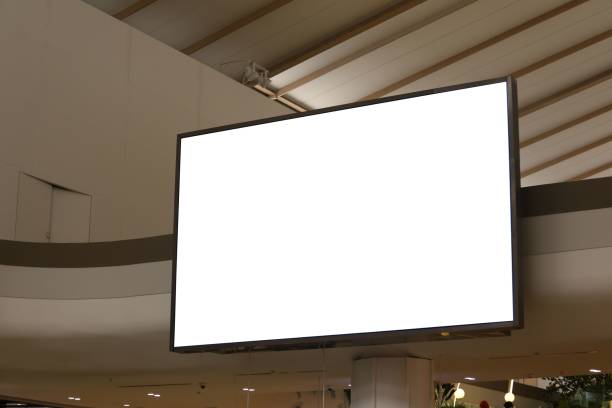 istock Large of blank billboard in a shopping mall. 2163560875