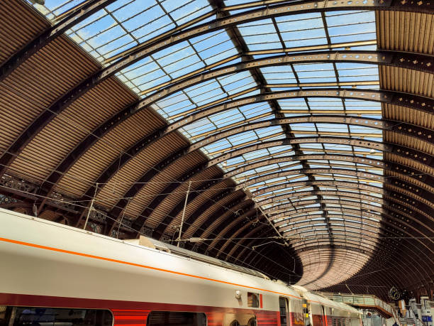 istock Old York train station in England 2163566845