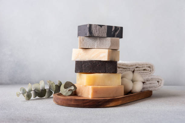 istock Handcraft organic soap bars 2163568891