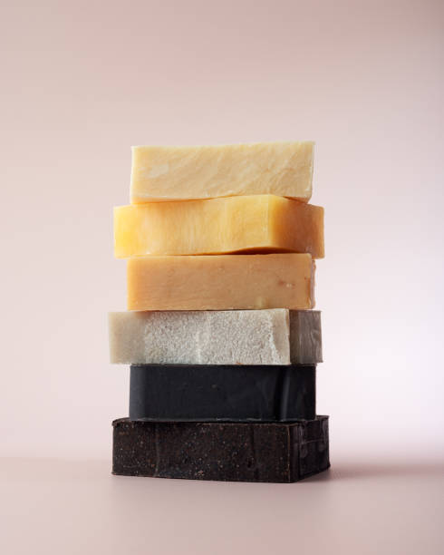 istock Stack of natural organic soap bars 2163569485