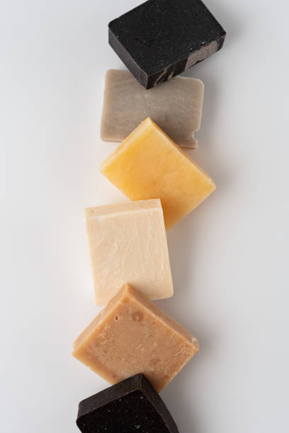istock Set of different handcraft organic soap bars 2163569585