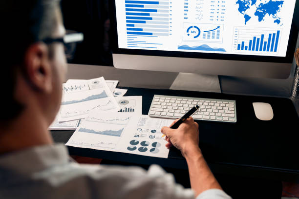 istock Businessman calling with smartphone for consulting business data. Pecuniary. 2163571384