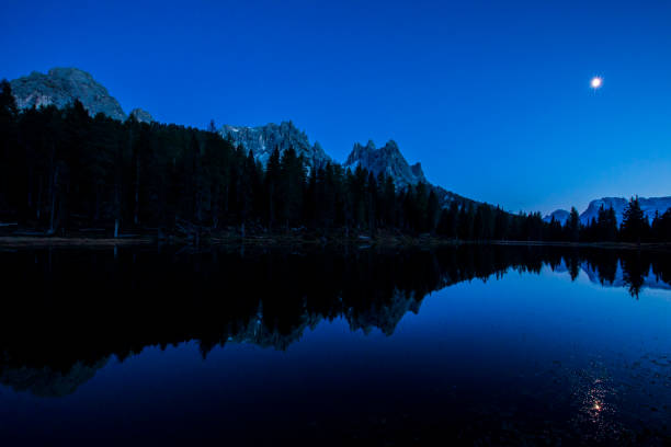 istock Sunset in Dolomites mountains, Alps, northern Italy 2163577650