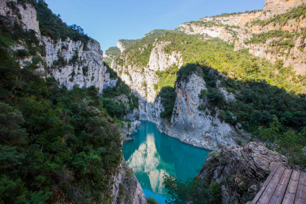 istock Summer landscape in Congost De Montrebei, Montsec, Spain 2163577843
