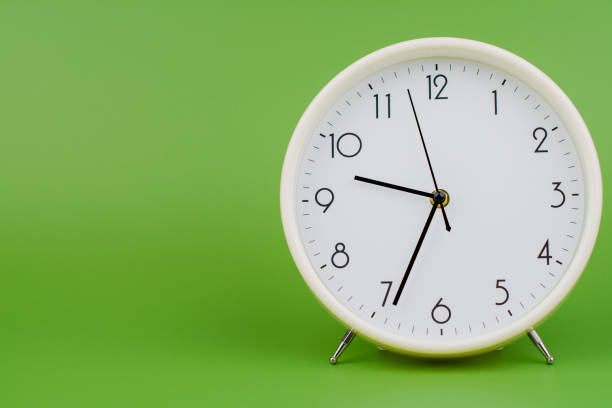 istock Alarm clock. Studio photo, time concept and working with precious time. 2163579965
