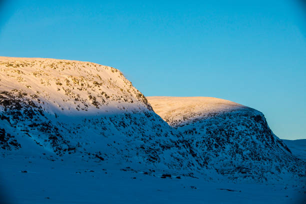 Winter in mountains. Ski resort