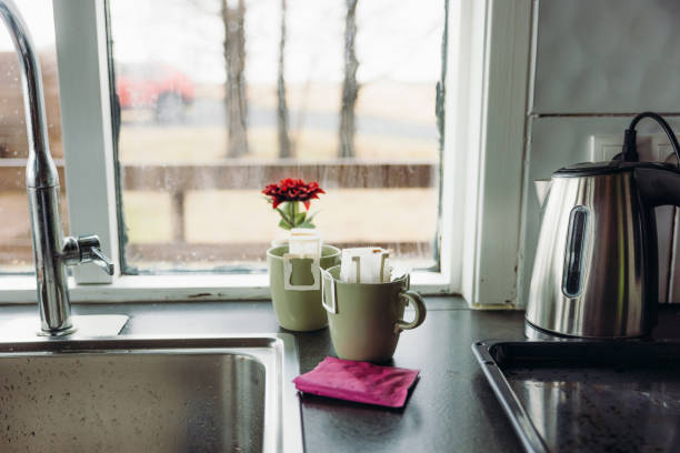 istock Morning with Freshly Brewed Coffee in Rural Place 2163580063