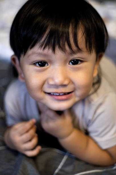 Asian girl with bright Smile.