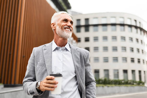 istock Businessman Taking a Coffee Break 2163584239